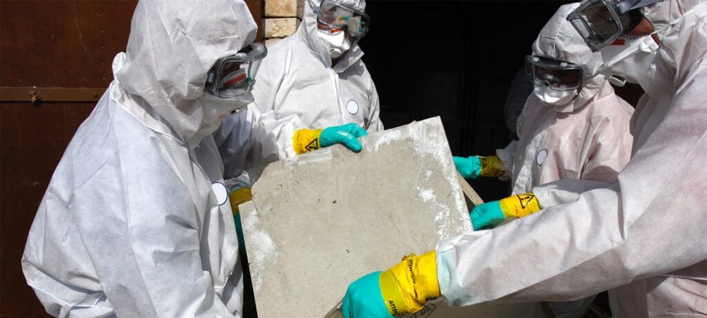 work with asbestos is divided into