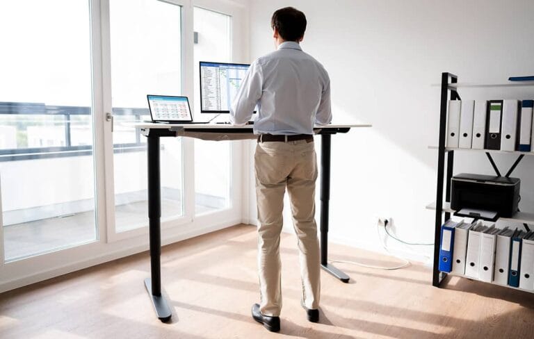 A riser desk